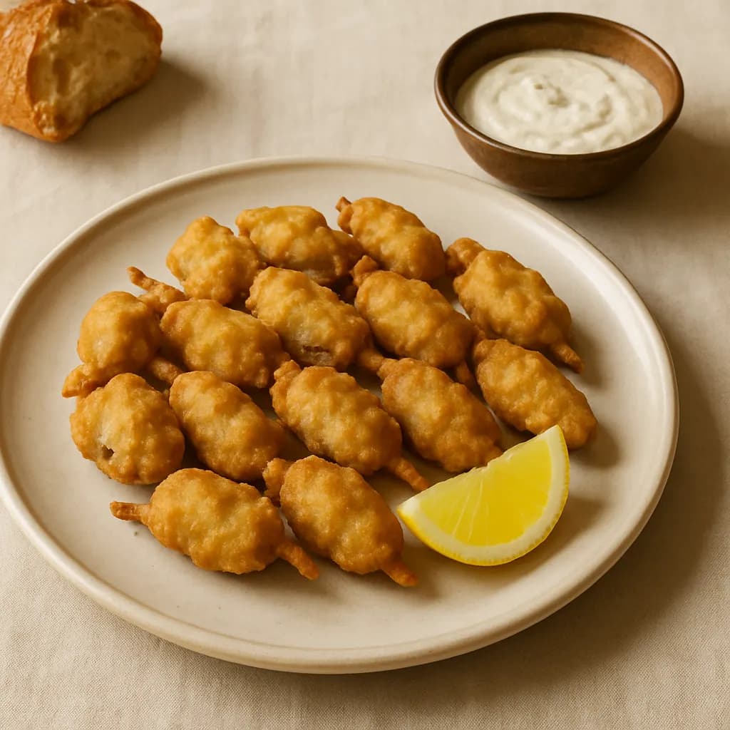 Mejillones fritos — Imagen representativa de la presentación